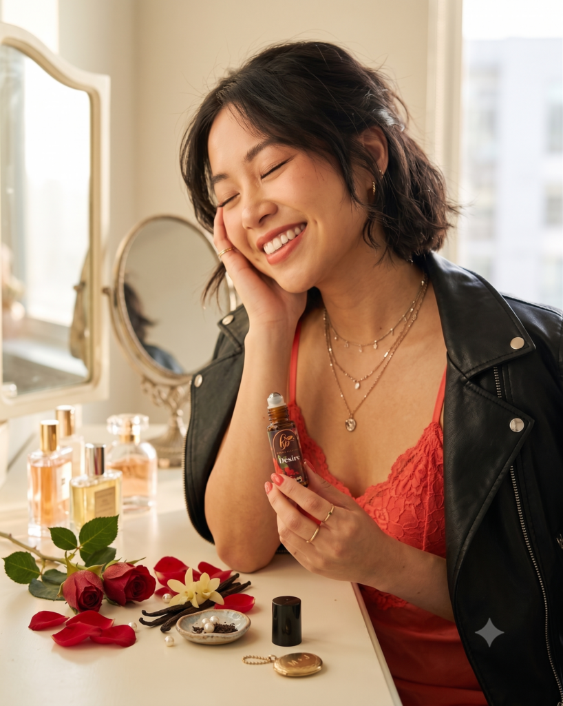 Essential oil blends Desire Crafted Aroma Roller - Sensual, Romantic & Luxury