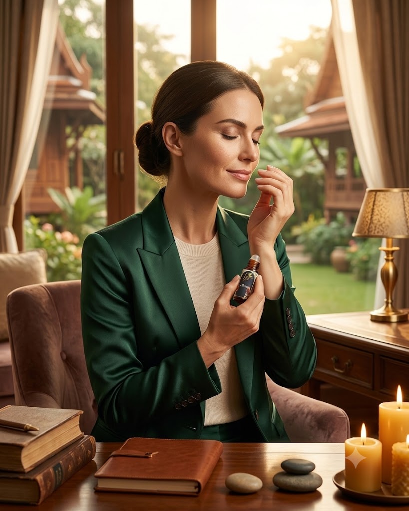 Essential oil blends Athena Crafted Aroma Roller - for relaxation, emotional balance