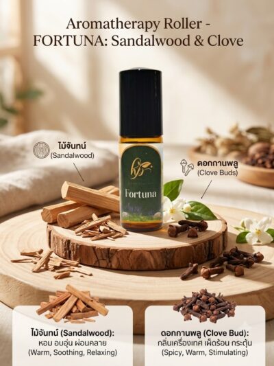 Essential oil blends Fortuna Crafted Aroma Roller