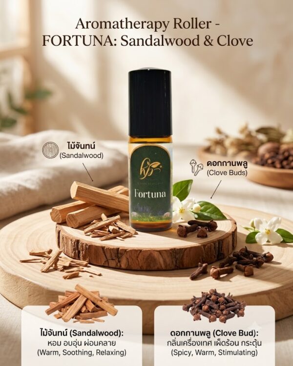 Essential oil blends Fortuna Crafted Aroma Roller